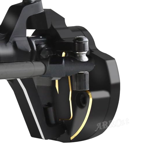 Brass Front Inner Portal Covers Steering Knuckles Upgrades Part for Capra UTB/SCX10 III,ARRCat 2PCS Brass Front Inner Portal Covers Steering Knuckles,Replace# AXI232006,Black
