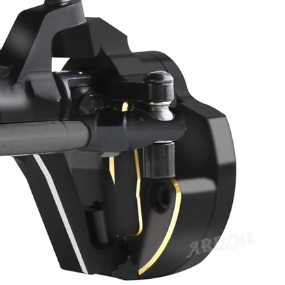 Brass Front Inner Portal Covers Steering Knuckles Upgrades Part for Capra UTB/SCX10 III,ARRCat 2PCS Brass Front Inner Portal Covers Steering Knuckles,Replace# AXI232006,Black