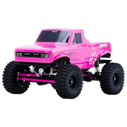 DJX 10PCS Aluminum High Clearance Links Set Front and Rear Link with Steering Link for Redcat Ascent-32 1/32 Scale RC Rock Crawler Car Upgrades Parts (Pink) - color: Pink