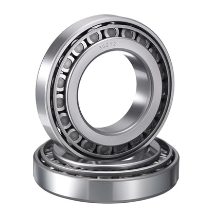 2 Pack 30212 Tapered Roller Bearing Cone and Cup Set | 60mm Bore 110mm OD 24mm Cup Width, Chrome Steel Wheel Bearings, ABEC-3 - size: 30212