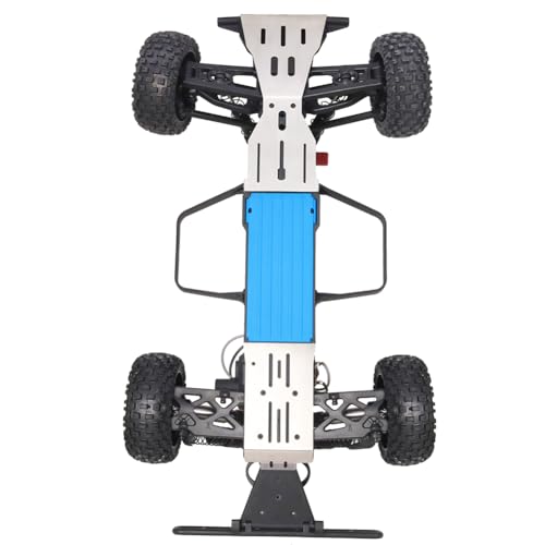 RC Chassis Armor Guard for Arrma Fury Mega 1/10 Stainless Steel Front Rear Chassis Armor Skid Plate Anti-Collision Protection Plate Parts