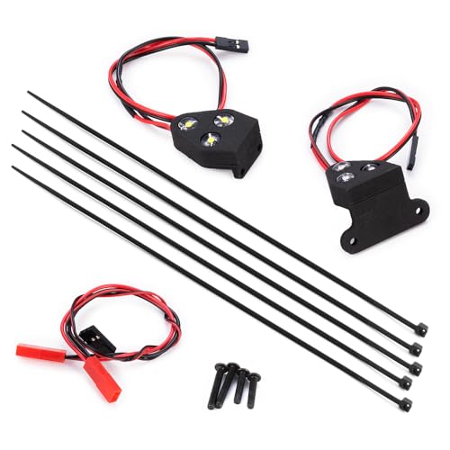 1:8th RC Car LED Light Kit Headlight Taillights Front/Rear Lamp for 1/8 TRX Jato 4X4 BL-2S RC Car Upgrades