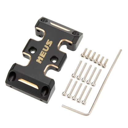 MEUS RACING 18g Brass Skid Plate for Axial SCX24 1/24 RC Crawler Upgrades (Brass) - color: Brass
