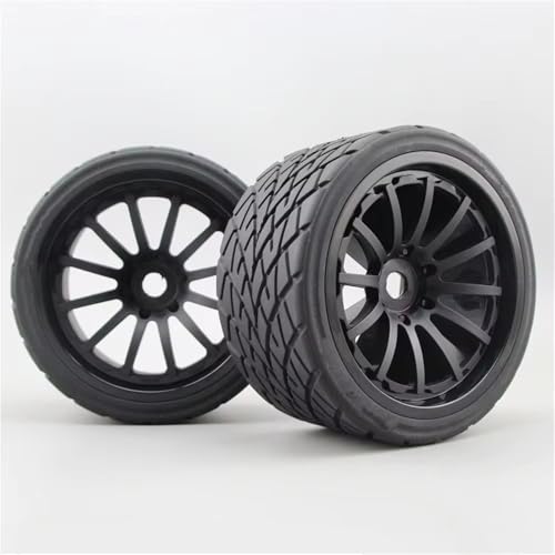 for HPI for Traxxas 17mm Metal Hub 26412 4pcs RC 1/8 for Monster Truck On Road Wheels&Tire Set Tyre 12 Spoke Rc Car Tires