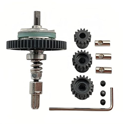 54T Steel Differential Gear with Slipper Clutch for Slash Stampede Rustler | 32P,15T 17T 19T Pinion Set,4X4,6878,Pre-Assembled,Direct Replacement,High Strength,Wear Resistant