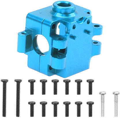 Aluminum Alloy Differential Gearbox Housing Cover Gear Box Shell Compatible with Wltoys 284131 K969 K989 P929 1/28 RC Car (Blue) - color: Blue