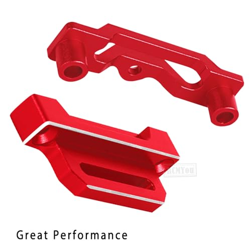 RC Aluminium Tall Battery Holder Mount Hold Down Upgrades Part for 1/10 Slash 2WD LCG,Battery Mount Plate Tray Battery Holder Hops Up,Red(Adapting Chassis:#5830 5832A) - color: Red - (Upgrades)