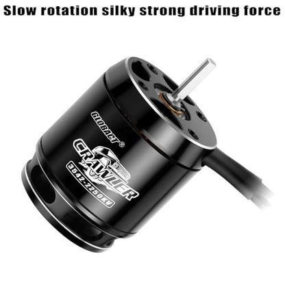 GLOBACT 2250KV 3542 Brushless Motor for 1/8 1/10 TRX4 TRX6 SCX10 I II III - size: 2250KV