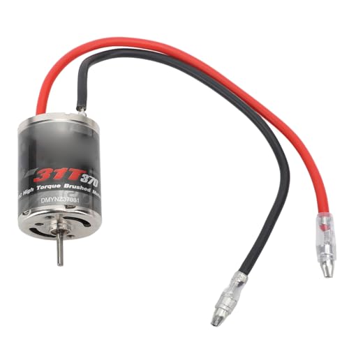RC 370 Brushed Motor, 31T Speed High Torque Low Noise RC 370 Water Proof Universal Motor forAxialSCX24 1/18 1/24 Remote Control Car Upgrade
