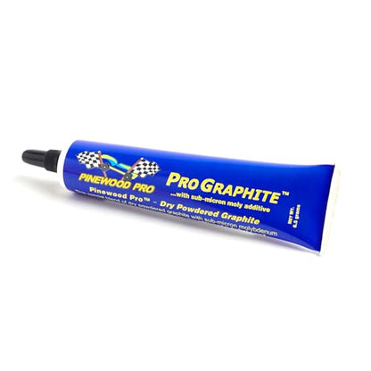 Pinewood Pro PRO Graphite + Moly | Dry Graphite Lubricant | Easy to Apply | Dry graphite with molybdenum in an easy-squeeze tube. Apply to axles for reduced friction and maximum derby car speed.
