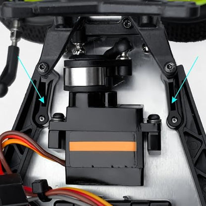 RC Car Upgrade Parts for Losi 1/16 for Mini-B 2WD 1/18 for Mini-T 2.0 RC for Buggy Truck Model Upgrade Parts 2Pcs Front Brace Set Modified Accessories
