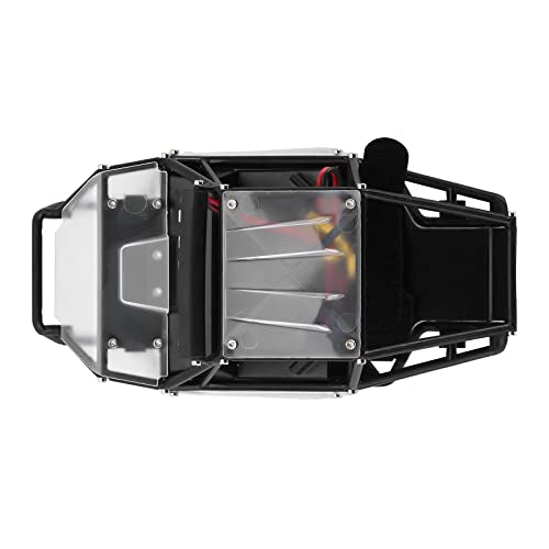 INJORA 34g Rock Buggy Body Shell Nylon Chassis Kit for SCX24 C10 JLU Bronco Base Camp 4Runner Axial 1/24 RC Crawler Car Upgrade Parts (Clear)