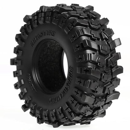 Specially designed for upgrading RC tracked vehicles such as 1/24 SCX24/AX24 and 1/18 TRX4M, with 1.3-inch bead locking tires.