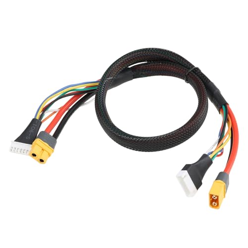 6S Charge Balance Battery Cable XT60 Male to XT60 Female Lipo Connector 12AWG for RC Cars Trucks Buggies, 60cm