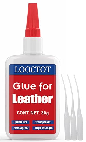 LOOCTOT 30g Leather Glue,Adhesive for Purses,Sofas and Furniture,Leathercraft;Super Instant Glue Bonding Between Leathers,Quick-Dry Waterproof Clear - style: Leather Glue