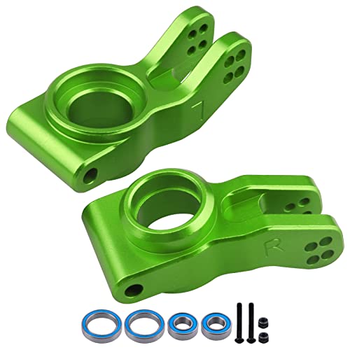 Aluminum Rear Hubs Stub Axle Carriers Knuckles for 1/8 ARRMA Typhon Talion 6S, 1/7 Infraction Limitless Mojave 6S BLX Upgrades, Replaces AR330193 (Green)