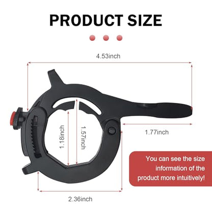 Motorcycle Cruise Control Assist, Motorcycle Throttle Lock with Silicone Protective Ring, Adjustable ID of 1.18-1.57" Motorcycles Cruise Control Throttle Clamp, Universal for Most Motorbike