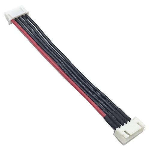 10pcs JST-XH 2S 3S 4S 5S 6S 2S-6S Balance Lead Extension Cable Male to Female Lipo Adapter Plug with 5.9inch 22AWG Silicone Wire (2pcs Each)