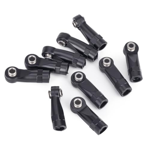 20Pcs RC Linkage Rod Ends,M3 Ball Joint Head Set for Traxxas TRX-4 Axial SCX10 HSP 90046 90047 1/10 RC Crawlers Car Upgrade Parts (20pcs Bent A) - style: 20pcs Bent A