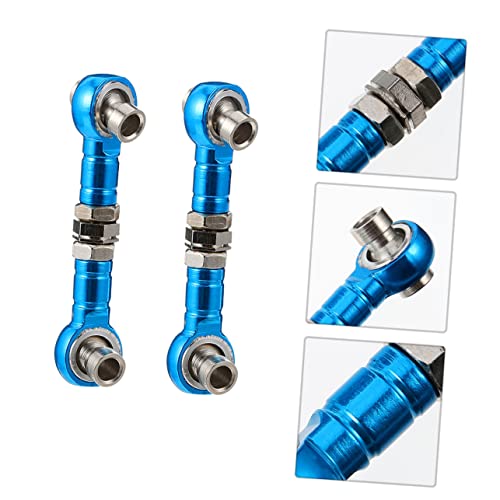 Zerodeko 2Pcs Adjustable Linkage Steering Rod for Rc Cars Trucks Lightweight Replacement for Old Servo Links Rc Enthusiasts