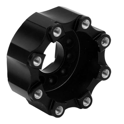 VBESTLIFE RC Wheel Hex Adapters, Aluminum Alloy 8x32 to 17mm Hex Adapters for 8x32 3.8in Wheels Electric Car Truck (Black) - color: Black