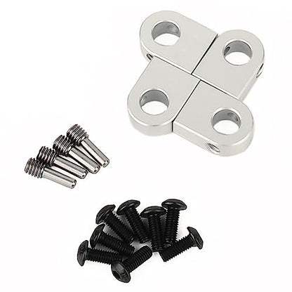 4PCS Body Post Mount CNC Aluminum for Axial SCX10 PRO 1/10 RC Crawler Upgrade,8G (Silver) - color: Silver