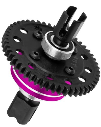 46T Upgrades Part Differential Slipper for 1/8 Outcast/Kraton/Notorious 6s BLX,1/7 Mojave/Felony 6s BLX,#45 Steel Spur Gear Slipper Clutch Diff Gear Hops Up.Pink - color: Pink(46t)