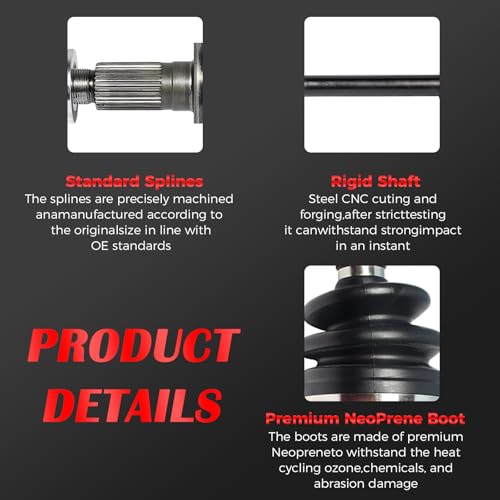 Front CV Axle Shaft Assembly Set 2 Pieces FWD Auto Trans Compatible with Chevrolet Sonic 2012-2018 L4 1.8L, Front Driver Passenger CV Axles - size: NCV10098_NCV10100/Pair