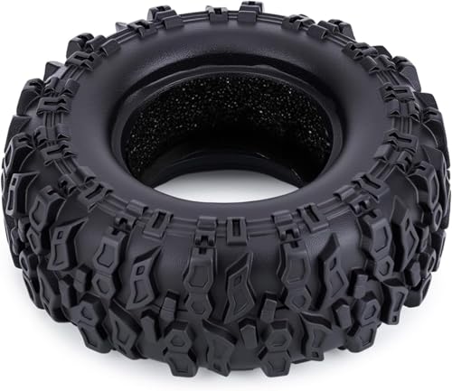 0.7'' Wheel Tires Compatible with RC Axial SCX30 Ford Bronco AXI-2048 / Jeep Wrangler AXI-2261 Rock Crawler Upgrades Parts (4 pcs) - color: Tire