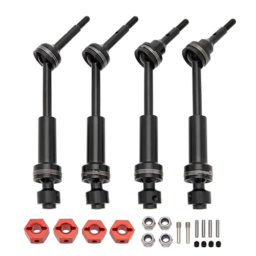 MEUS RACING Steel Front Rear Drive Shaft CVD Driveshaft Kit for 1/10 Traxxas Slash RC Car (for Old 4x4) - color: For Old 4x4