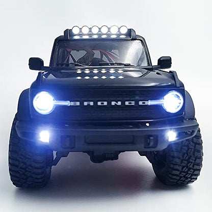 MOHERO RC Car Light Bar Kit 6 LEDs Body Shell Roof Lights for 1/18 TRX4M Bronco RC Crawler Car Upgrade Part