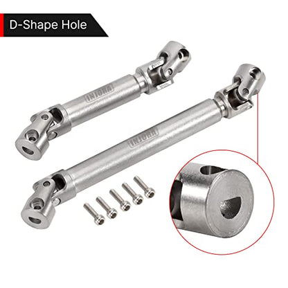 INJORA Steel D-Shaped Hole Drive Shaft for SCX24 Gladiator Power Wagon