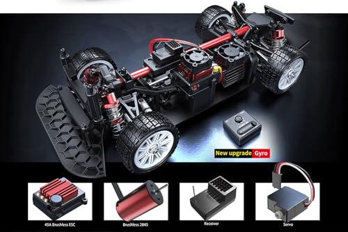 Mjx Hyper go 4x4 Brushless Rc Cars 14303 Hyper 4wd Rc Car All-Road RC Drift Car Brushless Scale 2.4G 4wd High Speed Electric,Terreneitor 4x4 Carros,1/14 Citroen C3 Fast RC Cars for Adults… - color: 14303