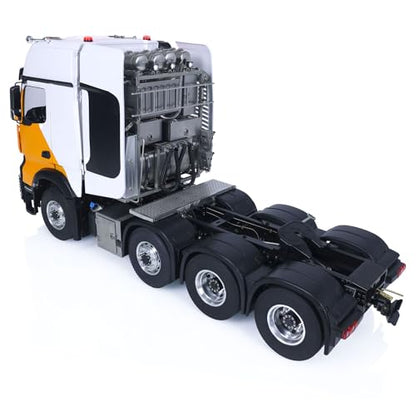 wheelfun 1/14 Metal RTR DIY RC Tractor Trucks 8x8 for Remote Control Cars Upgraded Equipment Rack 3Grade Gear Box Hobby Grade Model