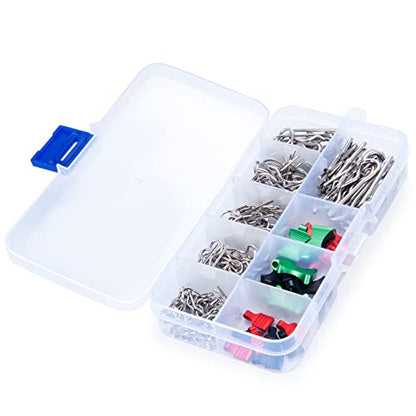 129pcs Body Clips with 20pcs Pull Tabs Set for Axial Scx24 Scx6 Scx10 TRX-4 TRX6 RC Crawler Car