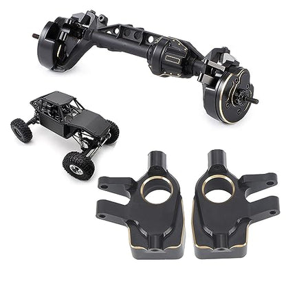 2 Pcs 1/10 RC Crawler Car Front Portal Axles Steering Knuckles for Axial Capra SCX10 III