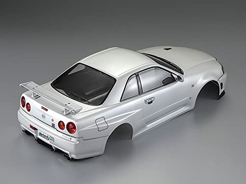 Killerbody 1/10 RC Painted Skyline GTR BNR34 195mm Touring Drift Car Body (Pearl-White) - color: Pearl-white