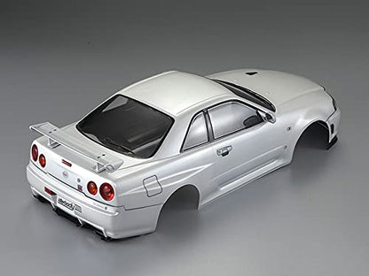 Killerbody 1/10 RC Painted Skyline GTR BNR34 195mm Touring Drift Car Body (Pearl-White) - color: Pearl-white