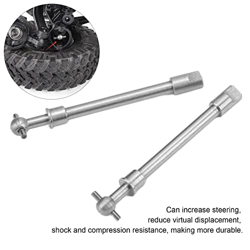 RC Front Axle Drive Shaft, Stainless Steel Front Axle Drive Shaft Replacement for SCX24 1/24 RC Crawler Car Upgrade Parts Accessory