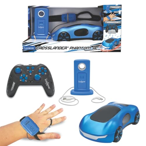 LEXiBOOK, Crosslander Phantom RC Car, RC65 | Drift mode, Smoke jets, Gesture control, Up to 15km/h - style: Crosslander Phantom RC