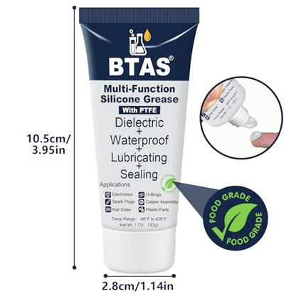 BTAS Dielectric Grease Automotive for Electrical Connectors,Di Dialectical Contact Tune-Up Grease of Car Spark Plug Boot Components Battery Terminal Electric Grasa,Against Salt Corrosion 1 oz 2 Pcs - size: 1 oz / 2 Pcs
