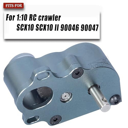 LCG Middle Transmission Gearbox Upgrades Part for 1/10 RC Crawler car SCX10 SCX10 ii 90047 Wraith,Aluminum Center Transmission Gearbox Hops up,Titanium - color: Titanium(parts)