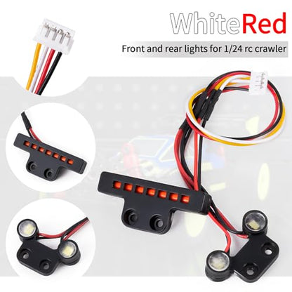 MORLORDY RC LED Light Kits - Headlight & Taillight Set for 1:24 Kyosho Mini-Z RC Cars Upgrade Part