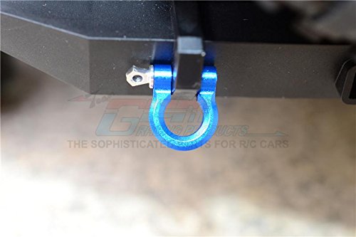 GPM For Traxxas TRX-4 Trail Defender Crawler Upgrade Parts Aluminum Front/Rear Bumper D-Rings - 1Pr Set Red