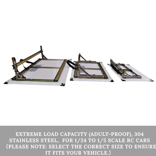 RC Car Jump Ramp Folding Aluminum Frame Nylon Panel, RC Car Ramps for Jumping 1/5 1/8 Scale, Portable RC Ramp for Cars Trucks and Monster RC (39.37×23.62 inch) - size: 100*60cm