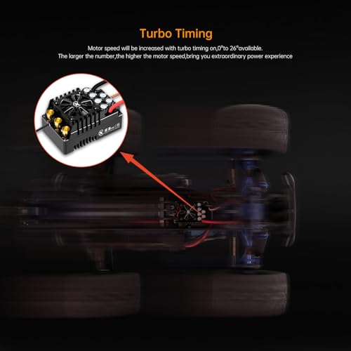 XC E5Pro Sensored Brushless ESC for 1/5 RC Cars,6-12S 250A | Bluetooth APP Programming, 6.0V/7.4V/8.4V BEC,Turbo Timing,Multiple protection,Smart Fan