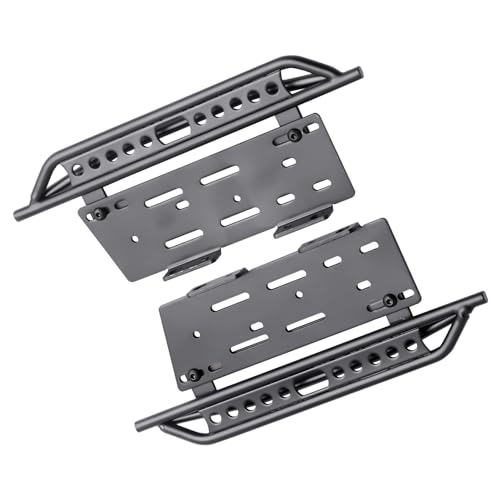 1/10 RC Crawler Rock Sliders Left Right Metal RC Pedals Side Board Steps Plate Running Boards Foot-Plate for 1/10 Axial SCX10 SCX10 II 90046 Redcat Gen 7 Body Shell Accessories