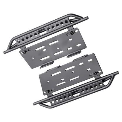 1/10 RC Crawler Rock Sliders Left Right Metal RC Pedals Side Board Steps Plate Running Boards Foot-Plate for 1/10 Axial SCX10 SCX10 II 90046 Redcat Gen 7 Body Shell Accessories