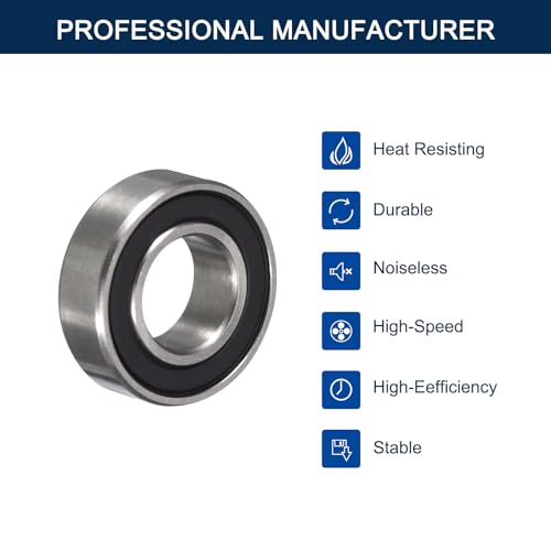 684-2RS Deep Groove Ball Bearings, ID 4mm x OD 9mm x Width 4mm Miniature Bearings, Double Rubber Sealed Ball Bearing Pre-Lubricated Chrome Steel Z2 Lever 20pcs - size: 684-2RS 4x9x4mm