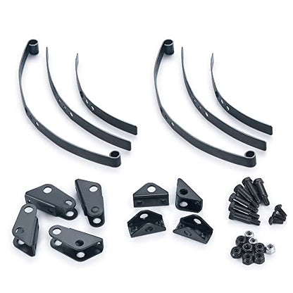 RC Car Steel Rear Leaf Springs Set HighLift Chassis for 1/14 Tamiya RC Tractor Truck Upgrade - color: Rear